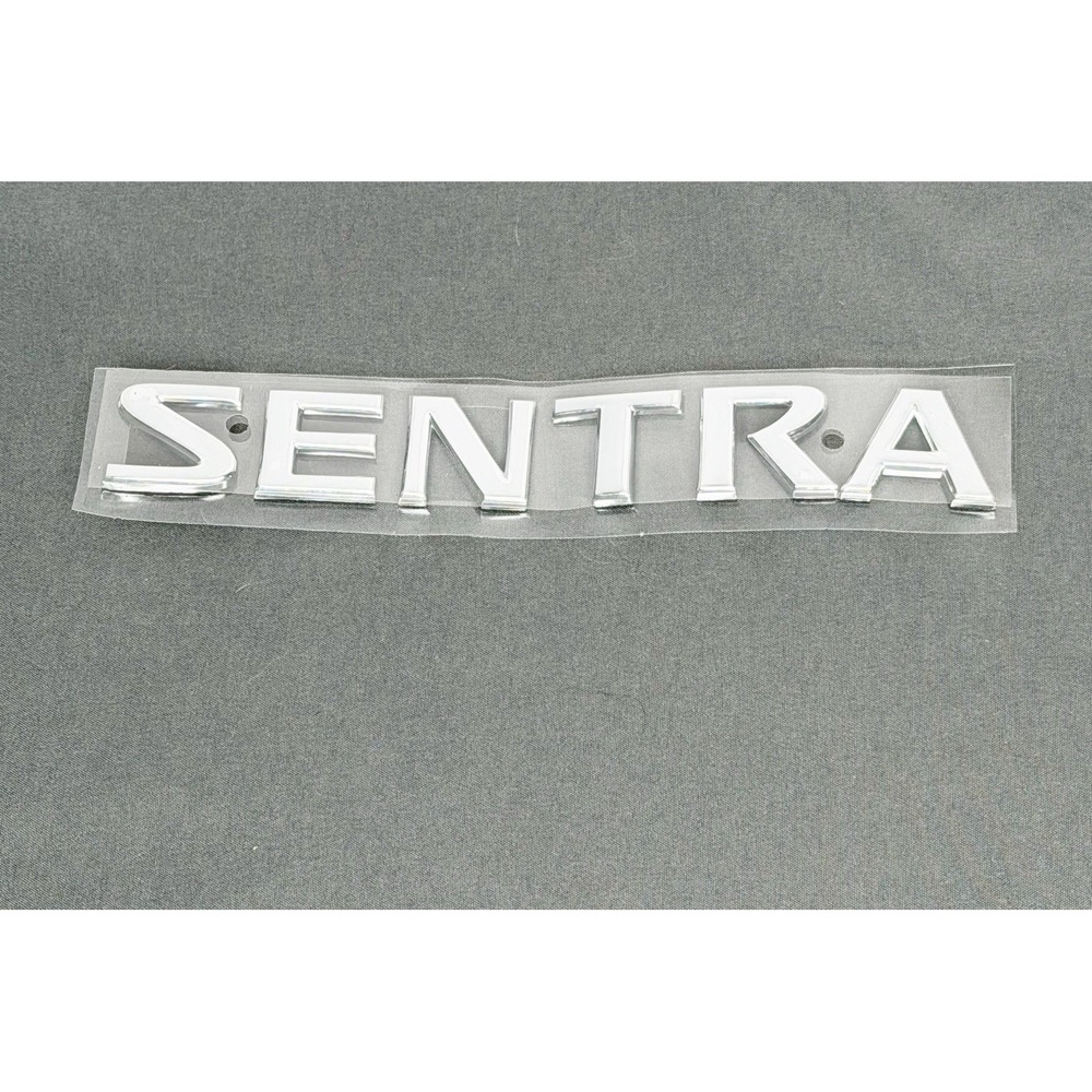 Genuine OEM Nissan Sentra Emblem Nameplate Badge Chrome 848956Z500 NOS
